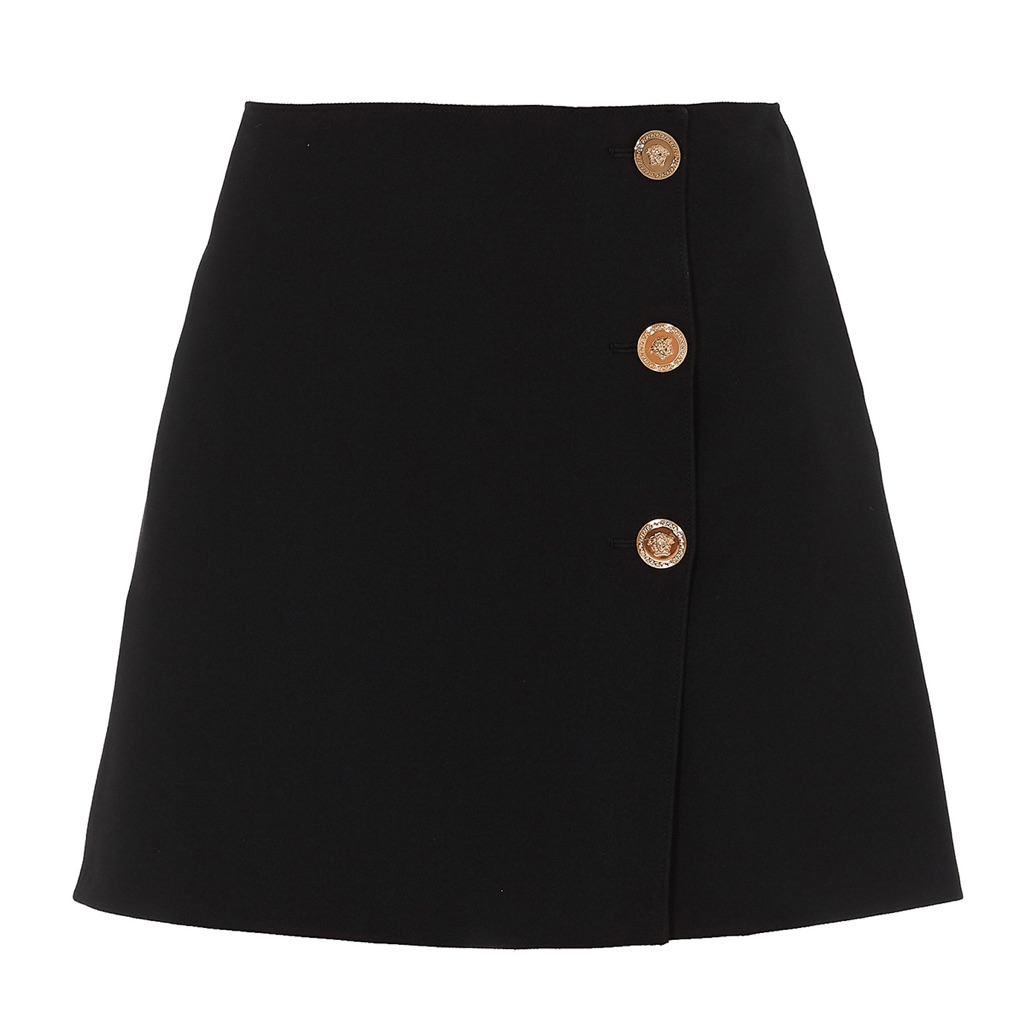 Versace Button Mini Skirt